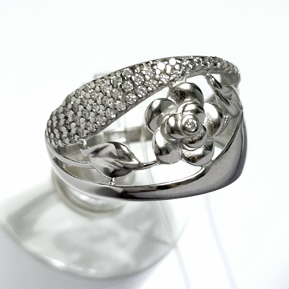 Sterling Silver ROSE🌹 ring size 7 - Picture 8 of 13
